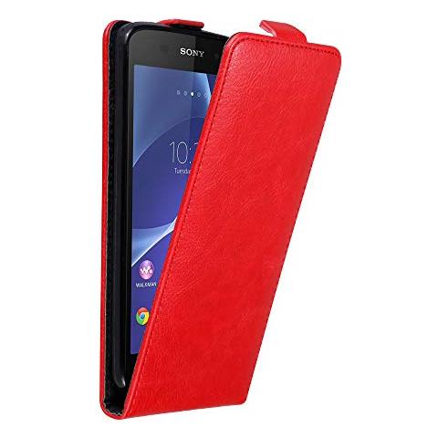 Custodia Compatibile Con Sony Xperia Z3 In Rosso Mela - Coperchio Protettivo In Design Flip Con Chiusura Magnetica - Foto 1