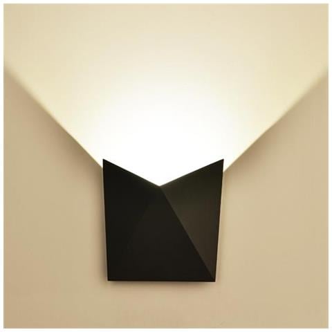 V-tac Vt-825 Lampada Led Cob 5w Da Parete Alluminio Nero Wall Light Bianco Caldo 3000k Ip65 - Sku 8282 - Foto 1