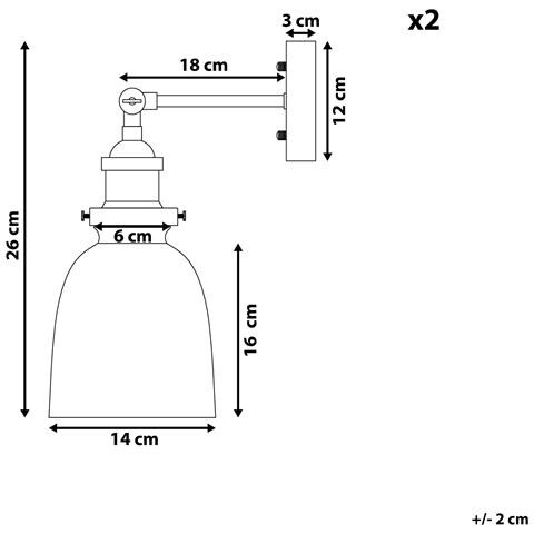 Set Di 2 Applique In Vetro Trasparente Lovat - Foto 14
