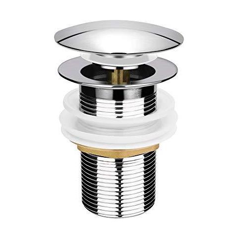 Dispersore Del Bacino Dei Rifiuti Senza Fessura Modern Pop Up Click Clack Nichelato Sprung Plug - Foto 1