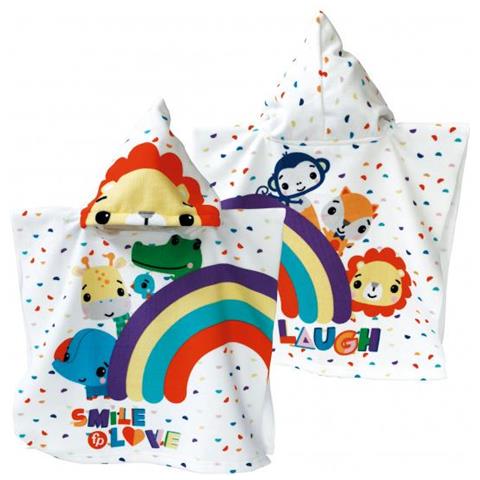 Poncho Da Bagno Junior 100 X 50 Cm Poliestere Bianco - Foto 2