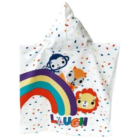 Poncho Da Bagno Junior 100 X 50 Cm Poliestere Bianco - Foto 3