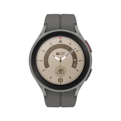 Galaxy Watch5 Pro 45mm Impermeabile 5ATM Display 1.4" 16GB Bluetooth Wi-Fi e NFC per Fitness con Cardiofrequenzimetro e Pedometro Grigio - Italia - Foto 2