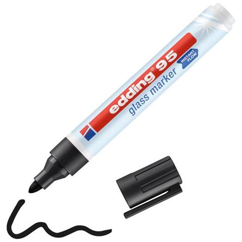 Edding 95 Glass Evidenziatore 1 Pz Tipo Di Punta Nero - Foto 1