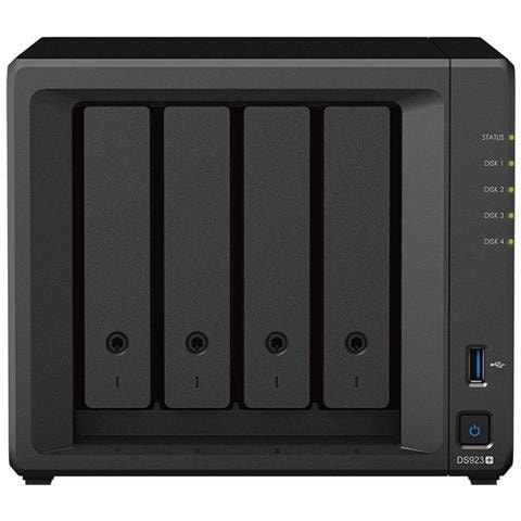 NAS DiskStation DS923+ 4 Slot 3.5"/2.5" Interfacce 2x Gigabit Ethernet / 2x USB 3.2 Ram 4 GB - Foto 2