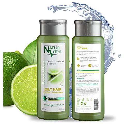 Shampoo Per Capelli Antigrasso Naturale Unisex A Base Vegetale A Base Di Lime E Amamelide, Per Capelli Grassi, Mantiene I Capelli Puliti Più A Lungo, Cruelty-free E Senza Parabeni - Foto 1