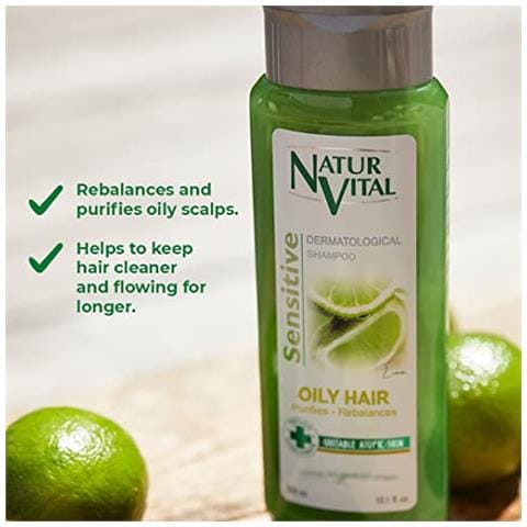 Shampoo Per Capelli Antigrasso Naturale Unisex A Base Vegetale A Base Di Lime E Amamelide, Per Capelli Grassi, Mantiene I Capelli Puliti Più A Lungo, Cruelty-free E Senza Parabeni - Foto 2