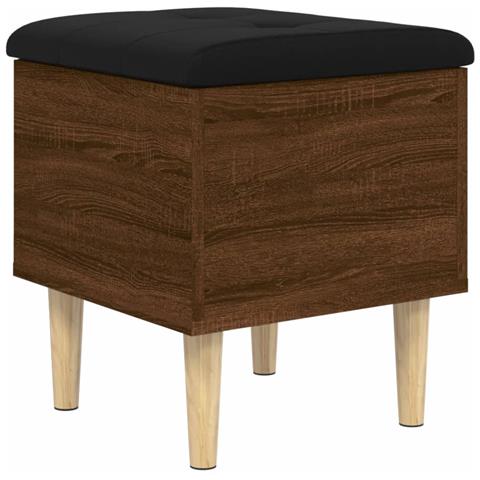 Panca Portaoggetti Rovere Marrone 42x42x46 Cm Legno Multistrato - Foto 2