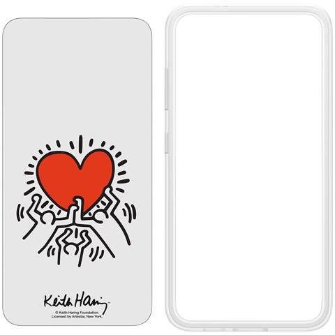 Cover Flipsuit S24 Plus Personalizzabile Keith Haring, Grigio Chiaro - Foto 2