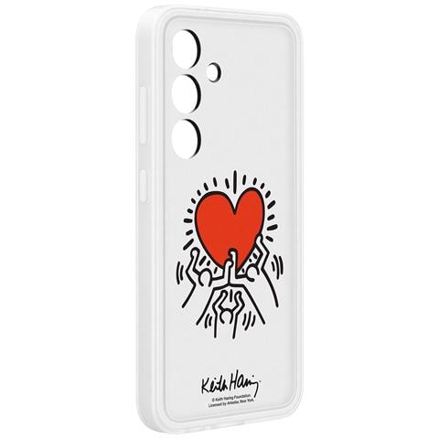 Cover Flipsuit S24 Plus Personalizzabile Keith Haring, Grigio Chiaro - Foto 1