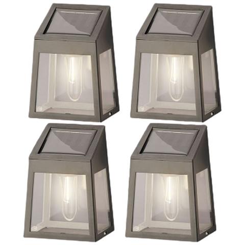 Applique Da Parete Lumineo 898174 Solare Luce Led 4 Unità 5 Lm - Foto 1