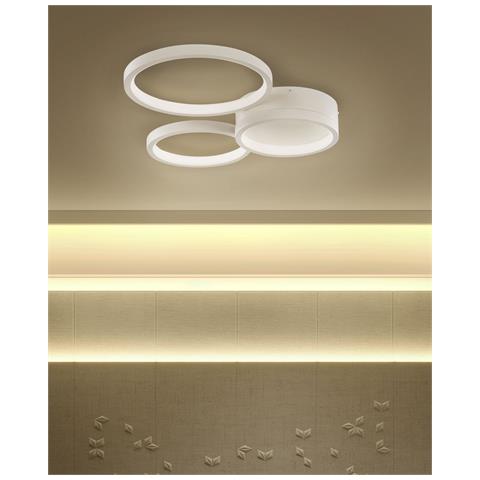 Lampadario A Led Agnat Metallo Bianco - Foto 8