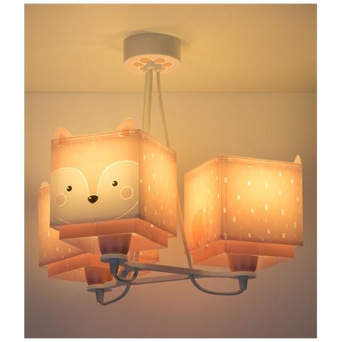 Lampada A Sospensione Per Bambini 3 Luci Little Fox Piccola Volpe - Foto 1