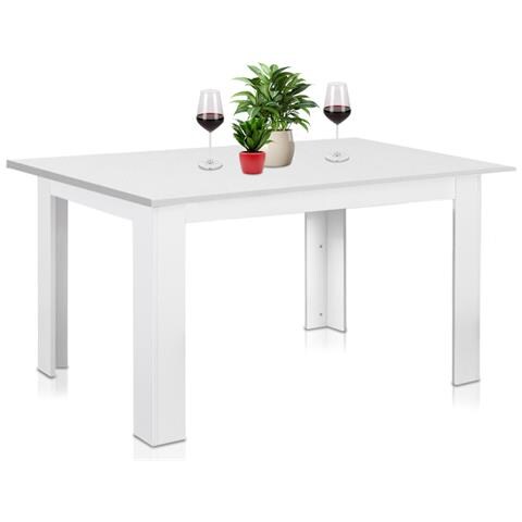 Tavolo Allungabile Cucina Sala Pranzo Da 90 A 120 X60x78cm Bianco Estensibile - Foto 1