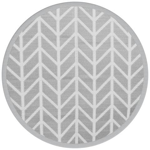 Tappeto Da Esterno Grigio 160 Cm In Pp - Foto 2