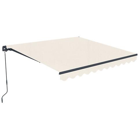 Tenda Da Sole 3x2,5m - - Vecchio - Retrattile - Idrorepellente - Beige - Anti-uv - Superficie 7,5m² - Tessuto Premium 320m² - Foto 2