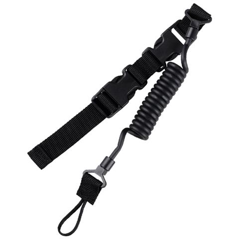 Portachiavi Tattico Retrattile Con Corda Elastica - Porta Chiavi Anti-smarrimento Black - Foto 3