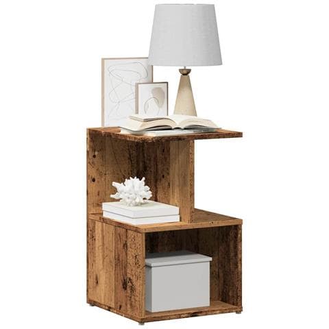 Comodini Legno Vecchio 2 Pz 35x35x55 Cm In Legno Multistrato - Foto 1