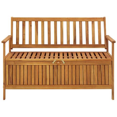 Lusso Casadino -  Cassapanca Da Giardino 120 Cm In Legno Massello Di Acacia - Foto 1