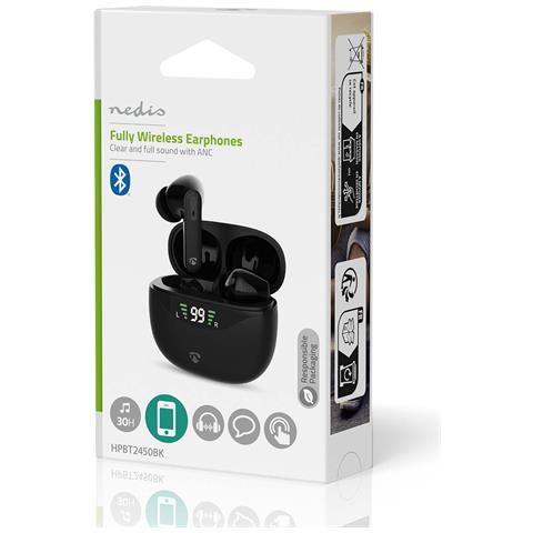 Cuffie Senza Fili Bluetooth Intrauricolari Anc Modello Hpbt2450bk, Nero - Foto 2