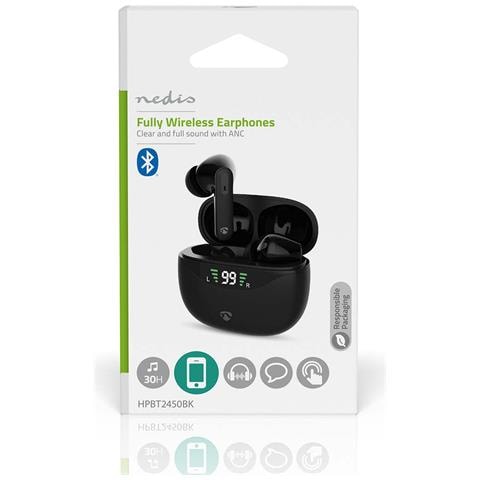 Cuffie Senza Fili Bluetooth Intrauricolari Anc Modello Hpbt2450bk, Nero - Foto 5