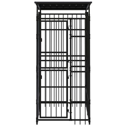 Gabbia per Cani da Esterno con Tetto in Acciaio 1,84 m² - Foto 2