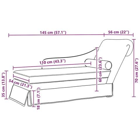 Sdraio con Capezzale e Bracciolo Destro in Velluto Giallo - Foto 9