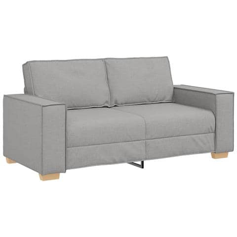 Divano a 2 posti Grigio nuvola 140 cm in tessuto - Foto 1