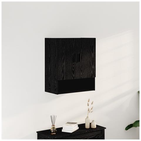Armadio a muro  Nero Rovere 60x31x70 cm in legno ingegnerizzato - Foto 2