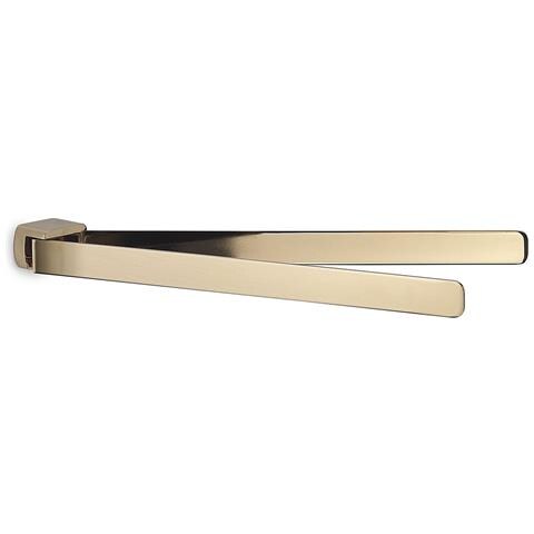 Portasalviette A Snodo Da Muro In Ottone E Cromall Pi23 Serie Pirenei Oro - Foto 1