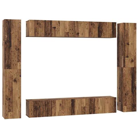 Set mobile TV 10 pcs Legno vecchio 30.5 x 30 x 90 cm - Foto 1