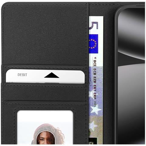 Custodia A Portafoglio Per Google Pixel 10 Pro Con Cover Magnetica Staccabile, Nero - Foto 5