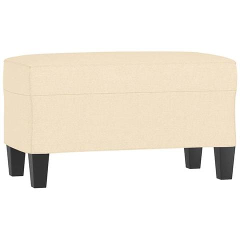 Panca crema 70x35x41 cm in Tessuto - Foto 1