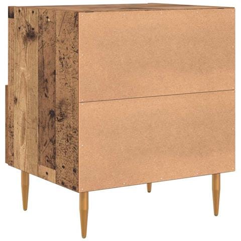 Comodino con cassetto 2 pcs Legno vecchio 40 x 35 x 47,5 cm - Foto 9
