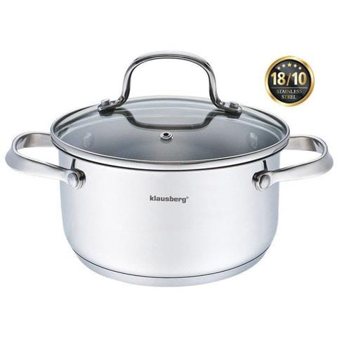 KB-7212 Pentola in acciaio inossidabile da 2,5 l con coperchio in vetro temperato - Foto 2