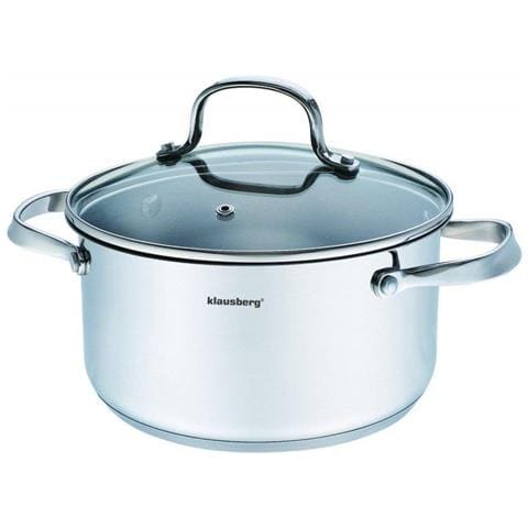 KB-7212 Pentola in acciaio inossidabile da 2,5 l con coperchio in vetro temperato - Foto 1