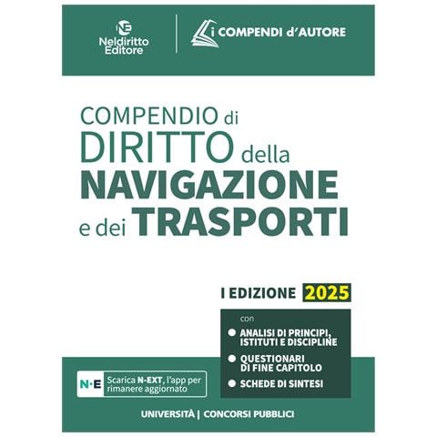 G. Miccolis - Compendio di diritto della navigazione e dei trasporti 2025 - Foto 1