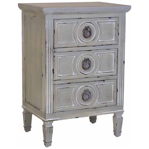 Comodino In Legno Con 3 Cassetti 46 X 33 X 67h Cm - Foto 1