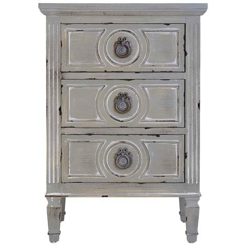 Comodino In Legno Con 3 Cassetti 46 X 33 X 67h Cm - Foto 2