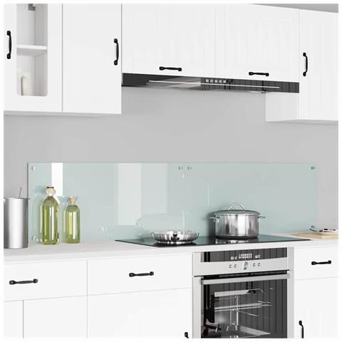 Rivestimento da Cucina 2 pcs Bianco 90 x 40 cm vetro temperato - Foto 2