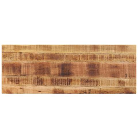 Piano per Tavolo 160x50x3,8 cm Rettangolare Legno Mango Grezzo - Foto 1