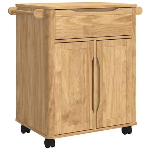 Carrello da Cucina FLORO Marrone cerato 72,5 x 45 x 80 cm - Foto 1