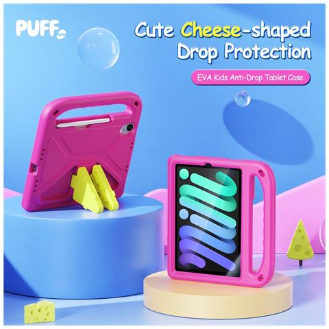 Cover per iPad mini (2024) - Rosa, Antiurto, Con Soporte - Foto 2