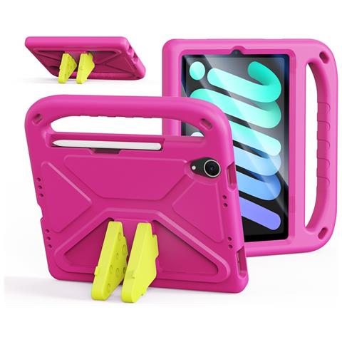 Cover per iPad mini (2024) - Rosa, Antiurto, Con Soporte - Foto 1