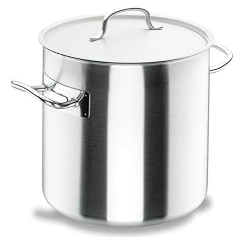 50116 Pentola alta in acciaio inox, coperchio incluso, adatta a tutti i tipi di fornelli, - Foto 1