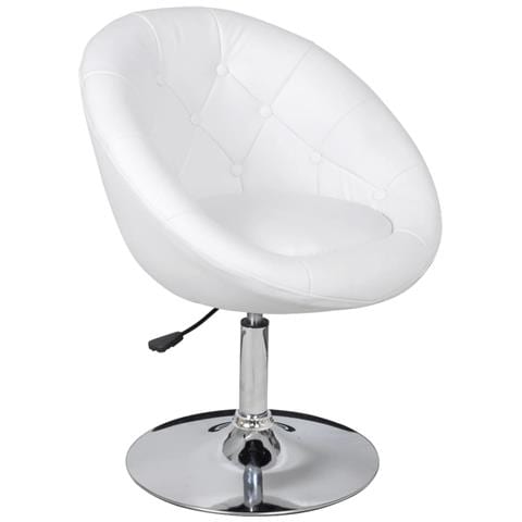 Sgabello da Bar Bianco in Similpelle - Foto 1