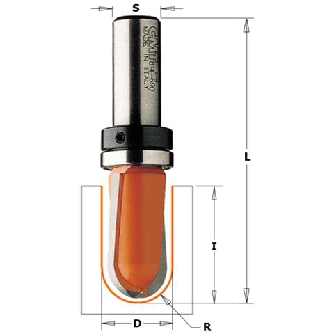 Fresa Raggio Convesso Hm S=6 R=9.5 C/cusc. 714.190.11b - Foto 1