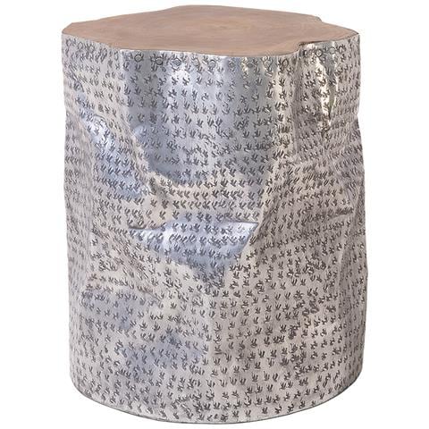 Tavolino Basso Da Caffè - Tavolino Cilindrico In Legno - Gordon - Foto 25