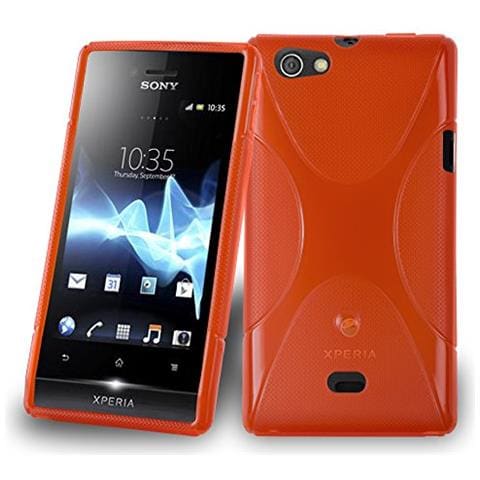 Custodia Compatibile Con Sony Xperia Miro In Rosso Cremisi - Coperchio Protettivo In Silicone Tpu Flessibile - Foto 1