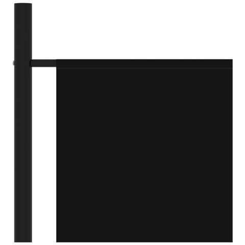 Paravento Nero 175x180 cm in Tessuto - Foto 2
